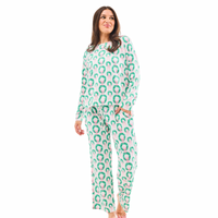 Annie Xmas Pajama Set - Rosy Wreaths