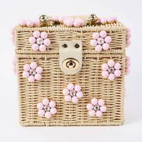 Wicker Daisy Bucket Handbag