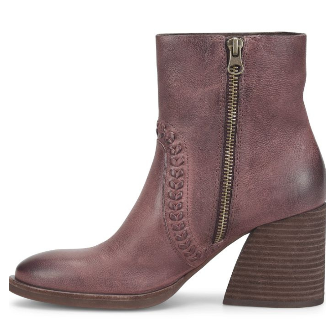 Shilo Braided Bootie - Burgundy