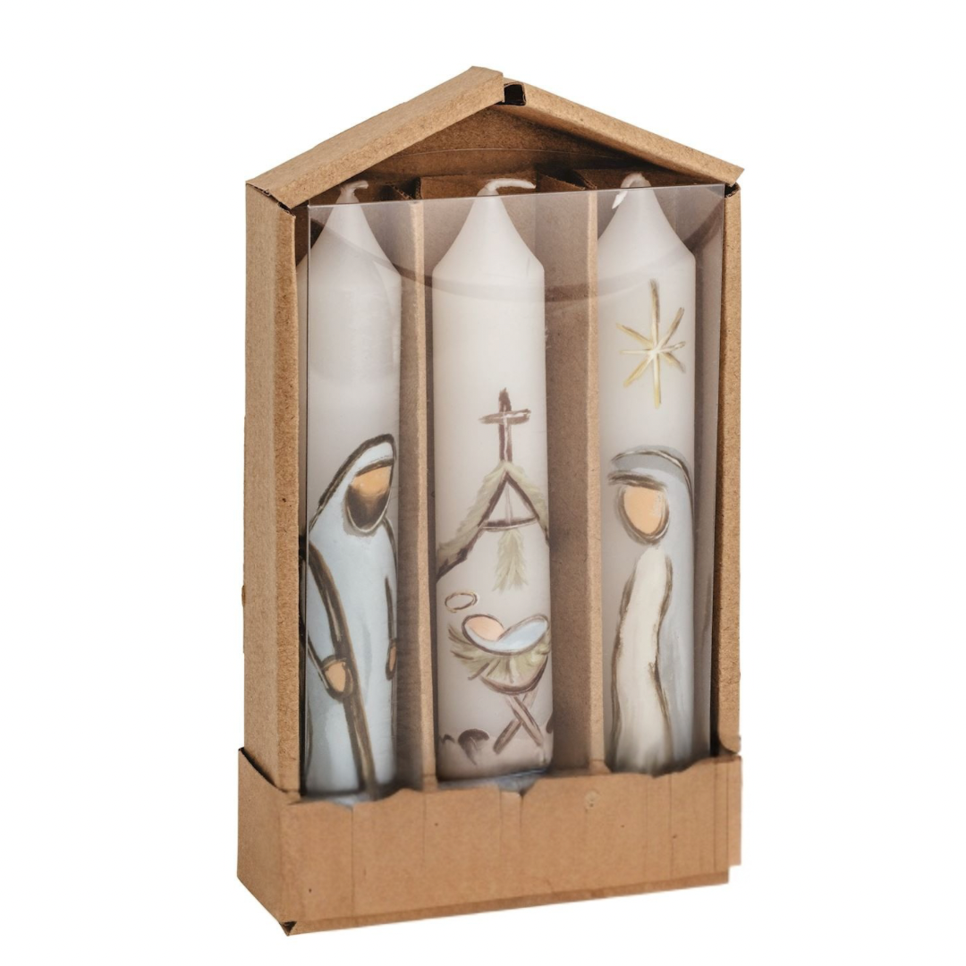 Mini Nativity Taper Set