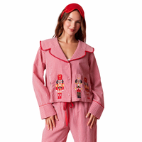 Blanket Stitch Nutcracker Pajama Set