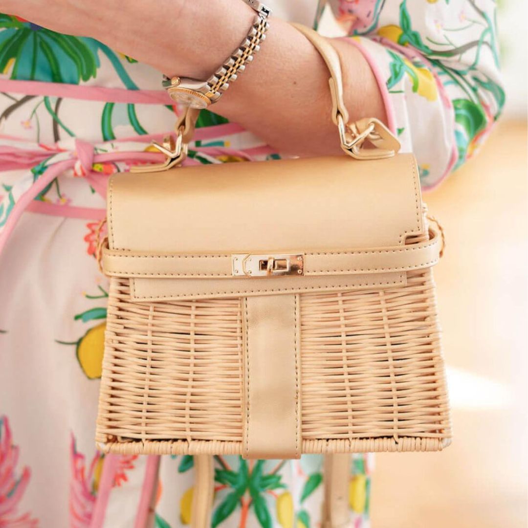 Celine Wicker Handbag