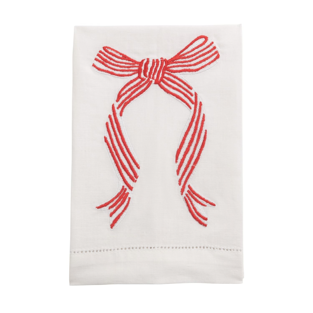 Stitched Bow Tea Towel