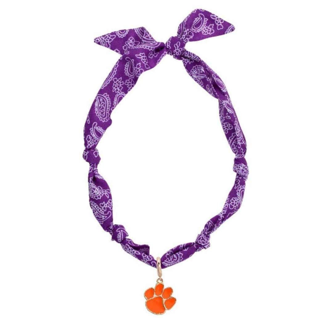 Clemson Tiger Bandana Necklace