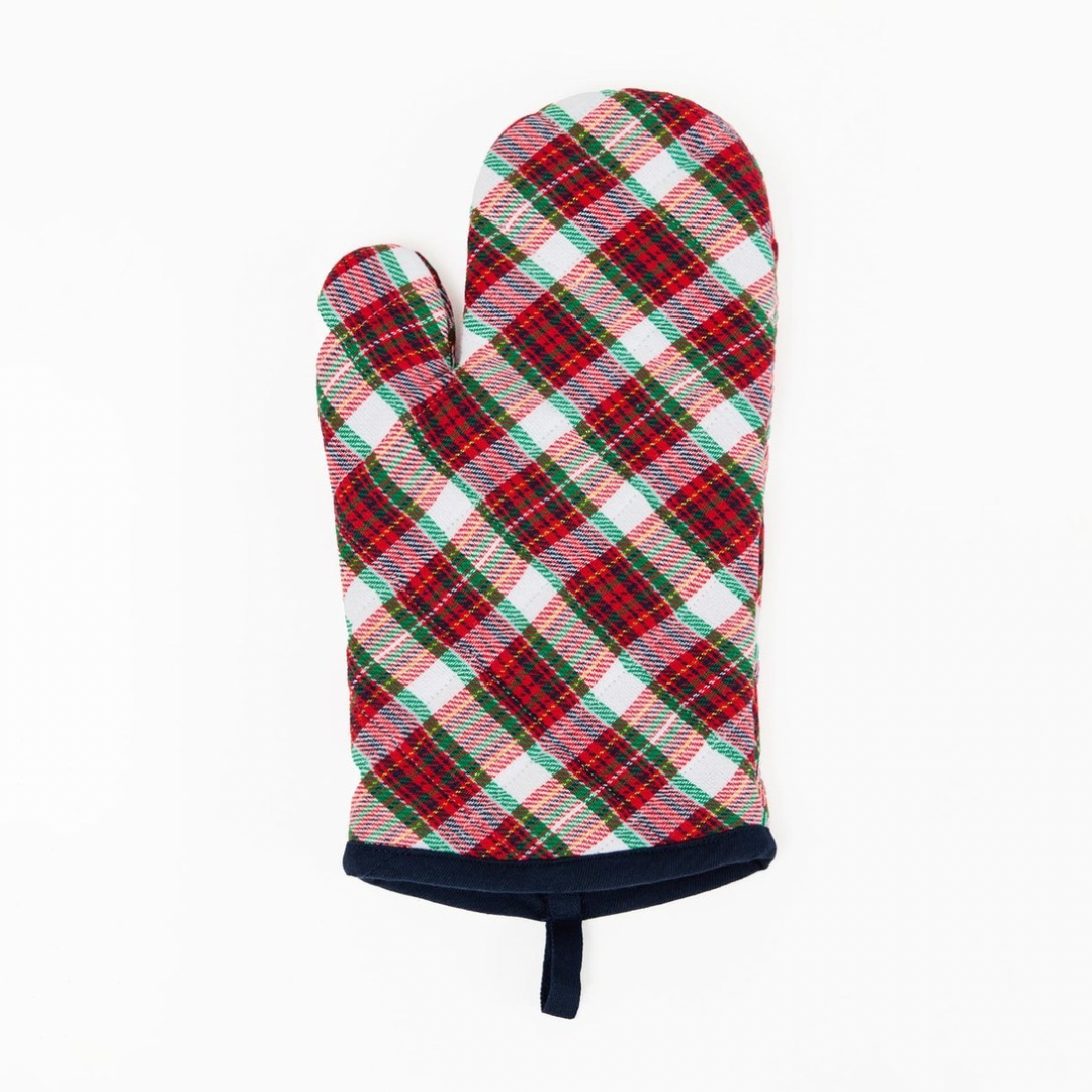 Oven Mitt - Holiday Plaid