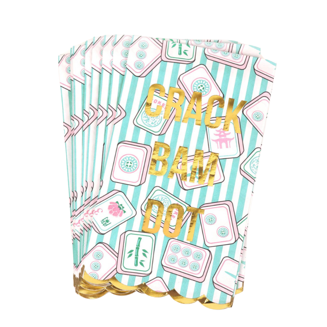 Mahjong Scallop Guest Towels
