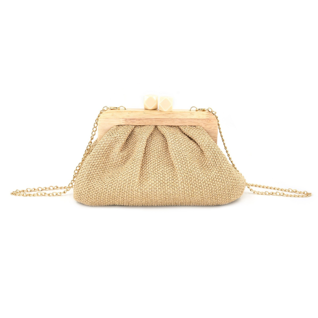 Lia Woven Clutch