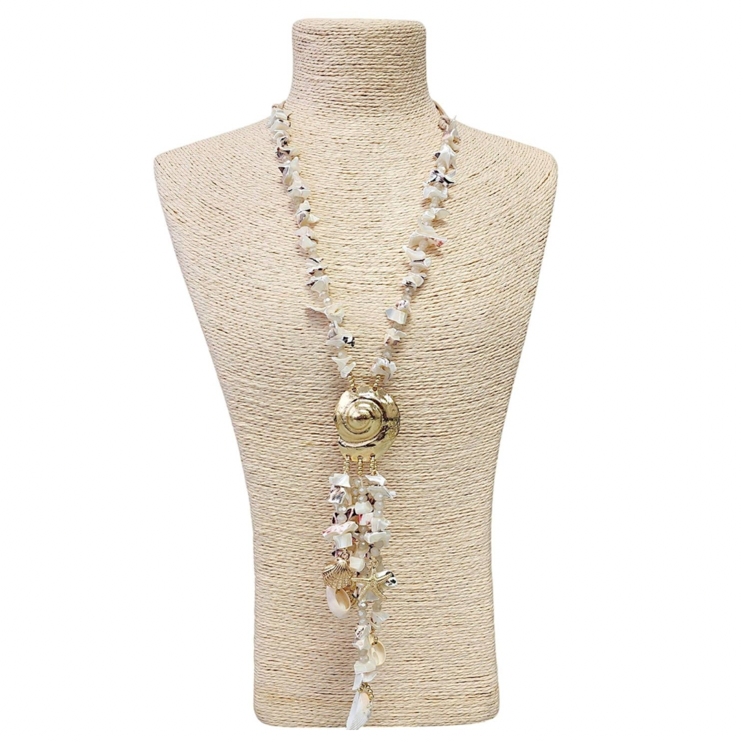 Shell Lariat Necklace