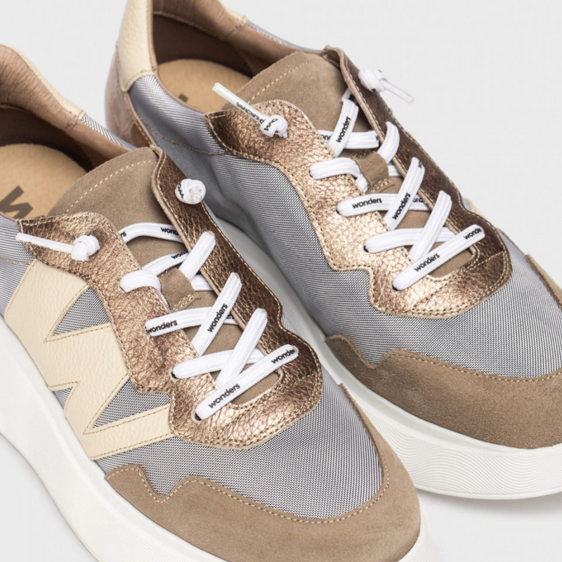 Roma 31 Sneakers - Beige + Grey