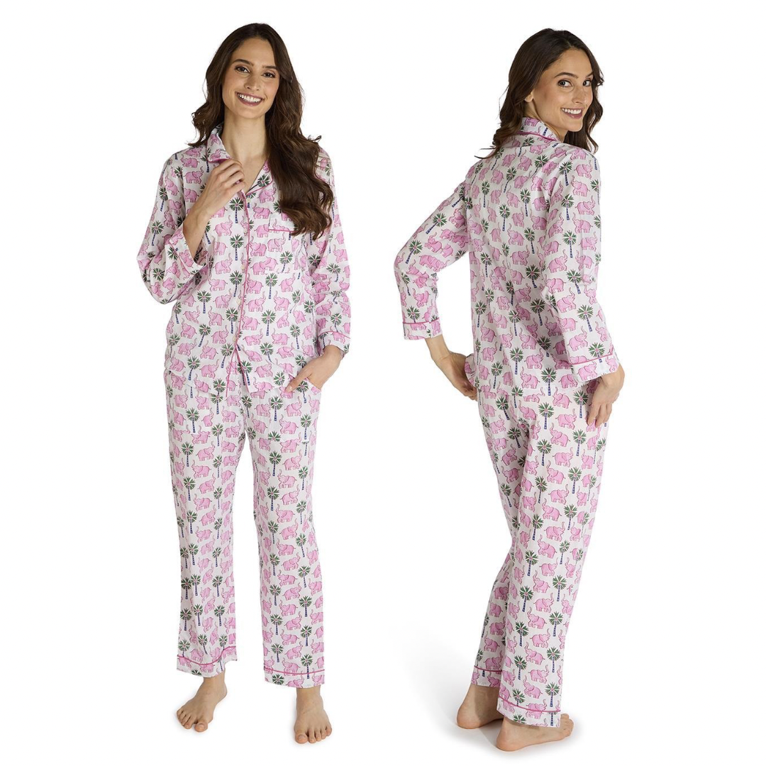 Lucky Elephant Cotton Pajama Set