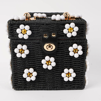 Wicker Daisy Bucket Handbag