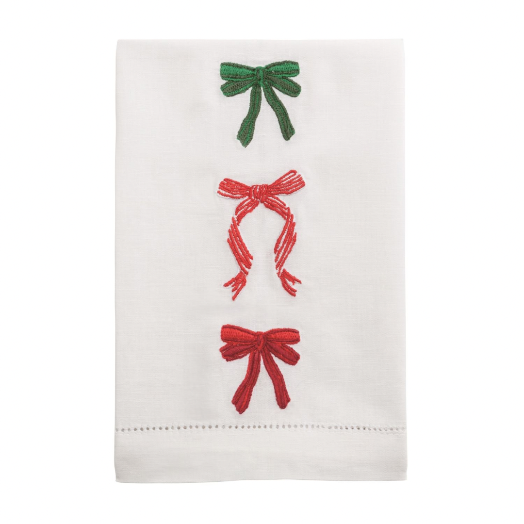 Stitched Bow Tea Towel