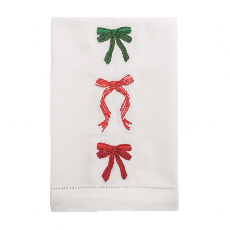 Stitched Bow Tea Towel
