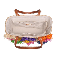 Queenie Floral Straw Tote