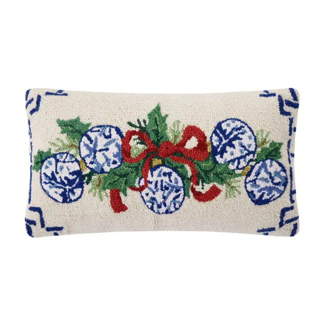 Chinoiserie Ornaments Needlepoint Pillow