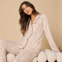 Aria Slim Notch PJ Set - Wild Almond