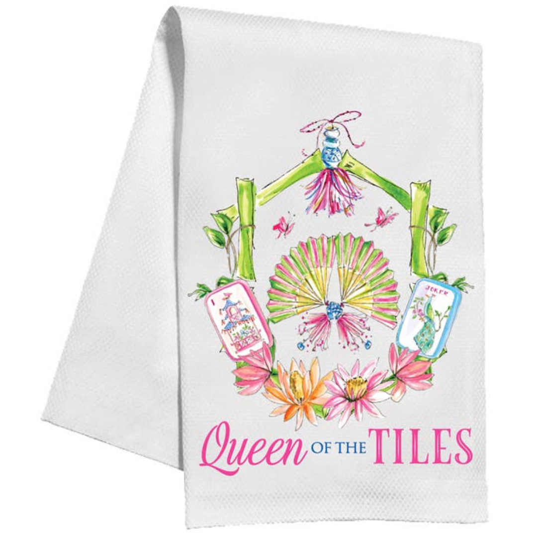 Queen of the Tiles Kitchen Towel