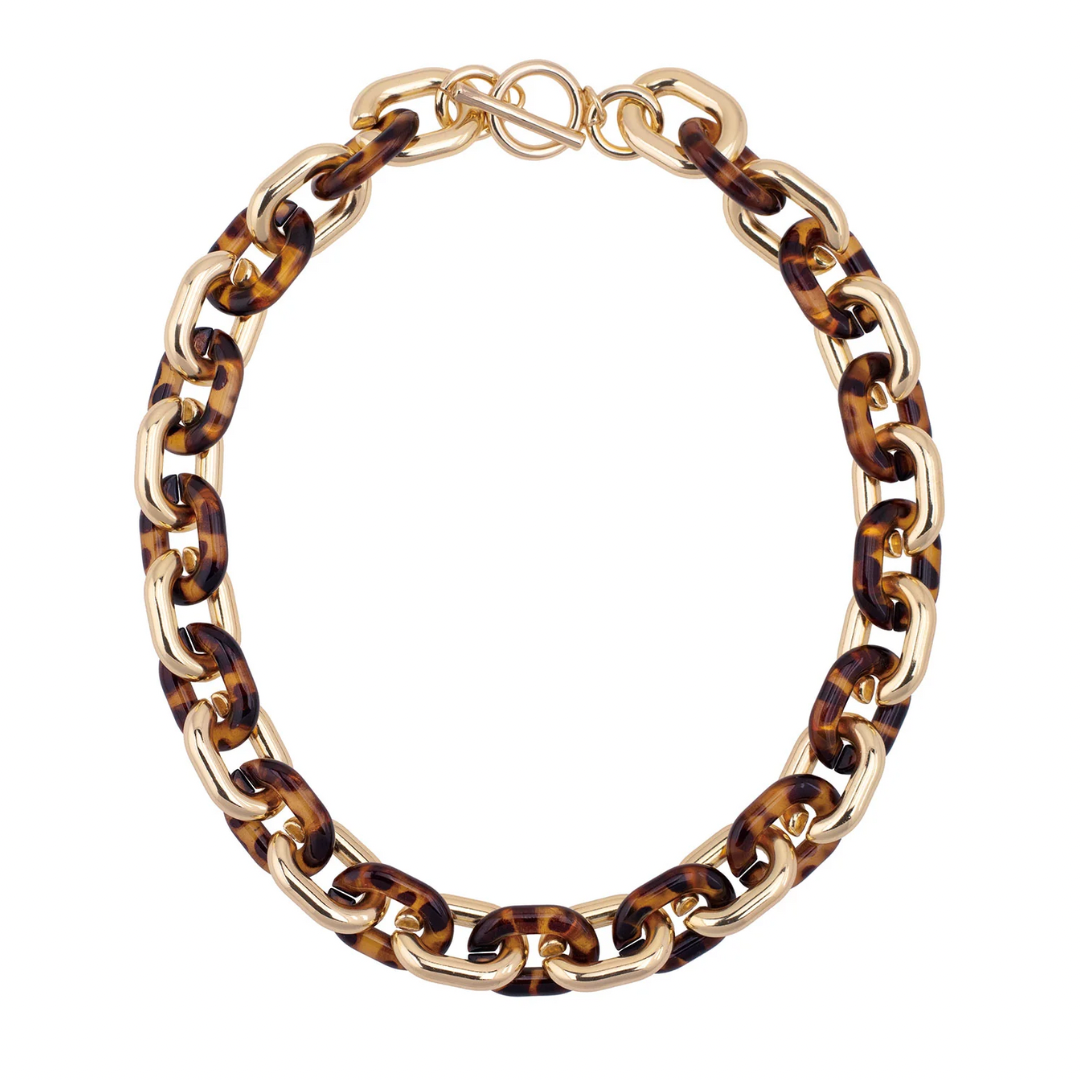 Ava Resin Linked Toggle Necklace