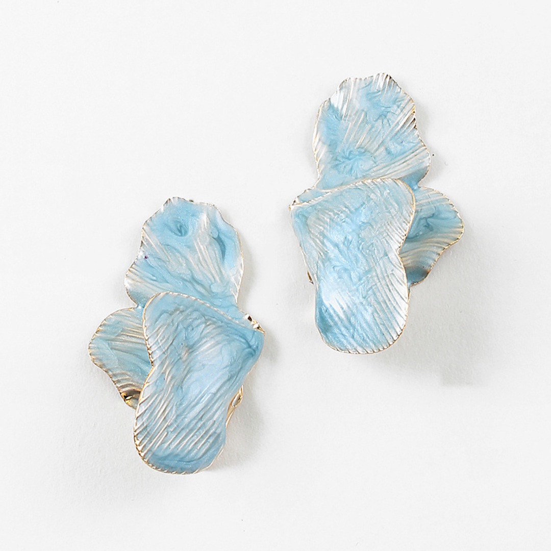 Half Petal Statement Earrings