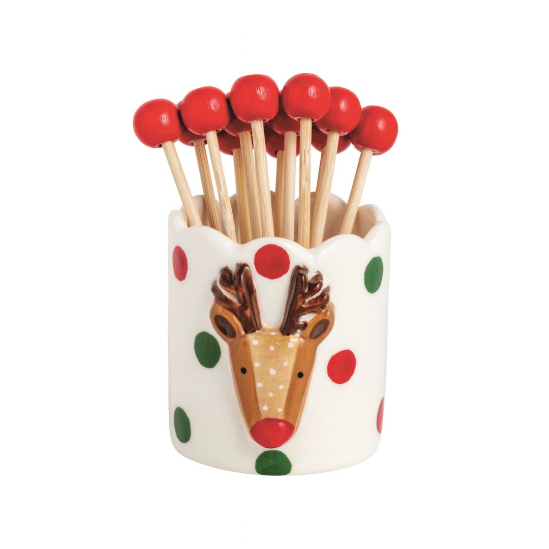 Scallop Xmas Toothpick Holder