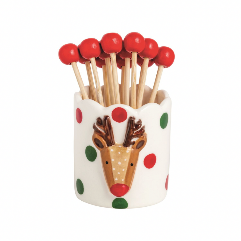 Scallop Xmas Toothpick Holder