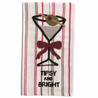Beaded Xmas Hand Towel