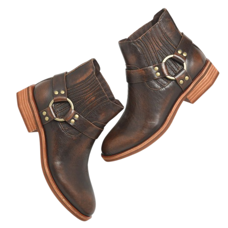 Elsbury Bootie - Brown Grain
