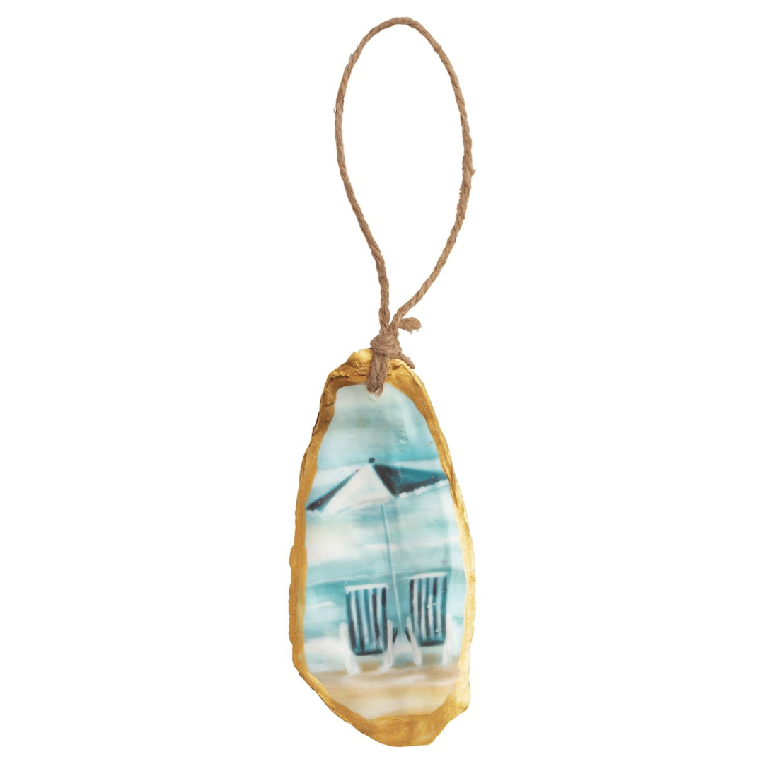Painted Oyster Ornament