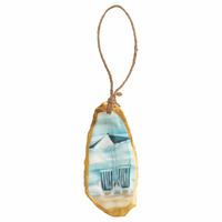 Painted Oyster Ornament