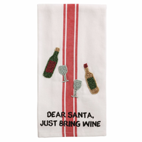 Beaded Xmas Hand Towel