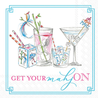 Mahjong Paper Cocktail Napkins
