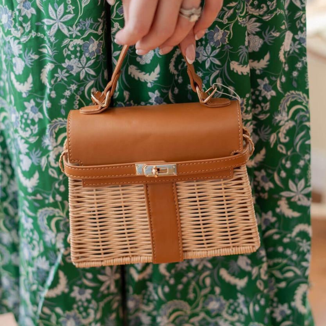 Celine Wicker Handbag