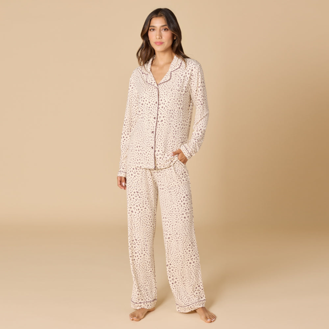 Aria Slim Notch PJ Set - Wild Almond