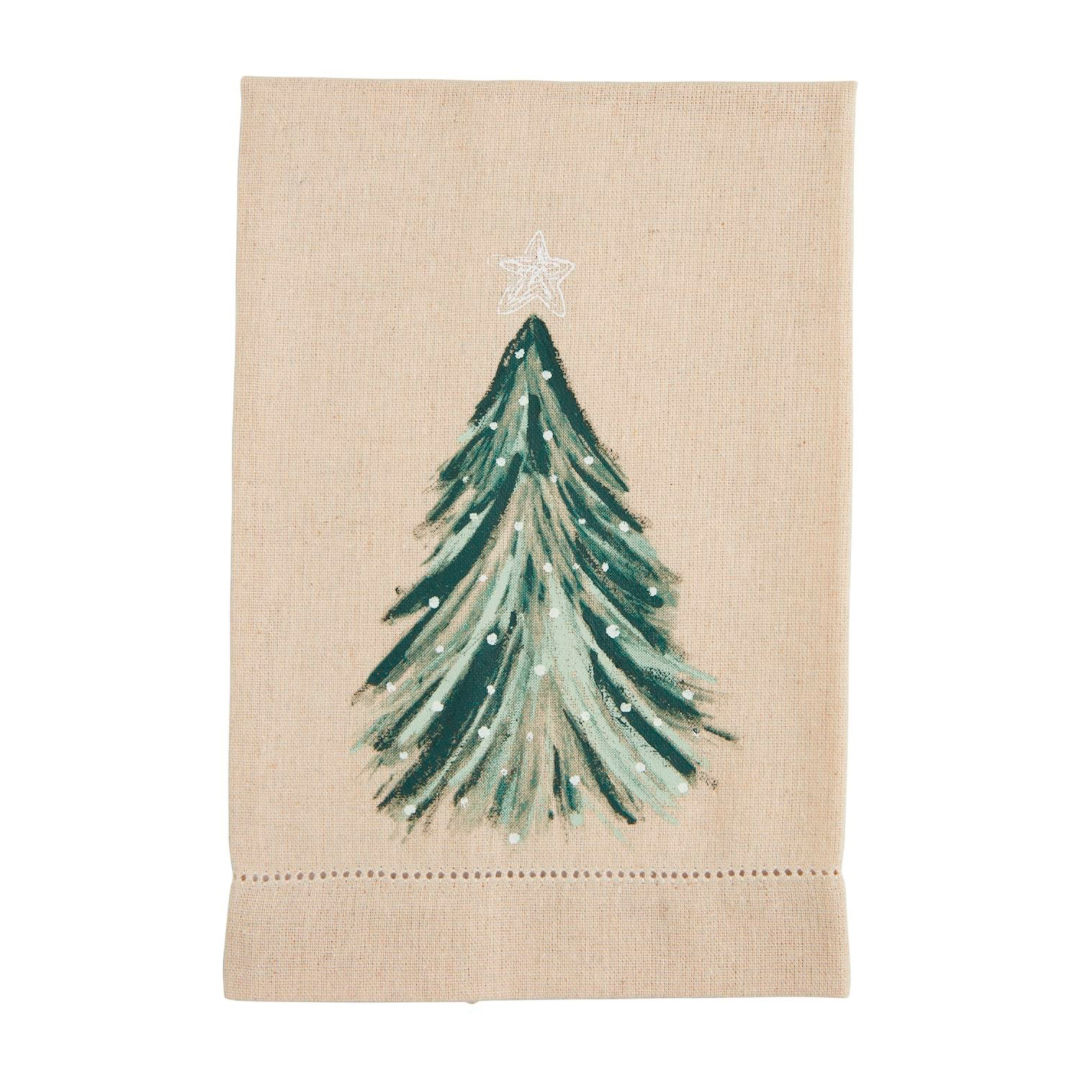 Linen Painted Hand Towel