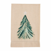 Linen Painted Hand Towel