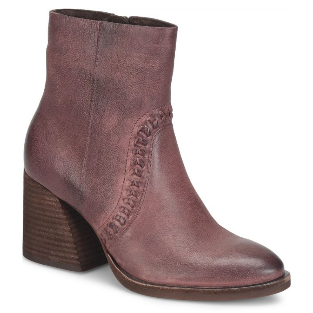 Shilo Braided Bootie - Burgundy