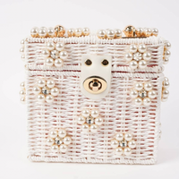 Wicker Daisy Bucket Handbag