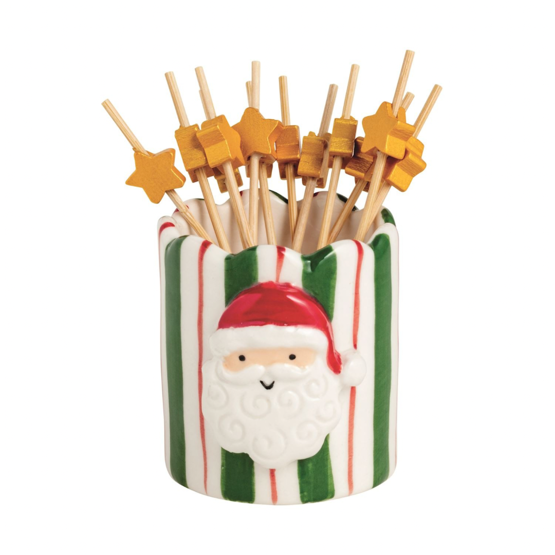 Scallop Xmas Toothpick Holder