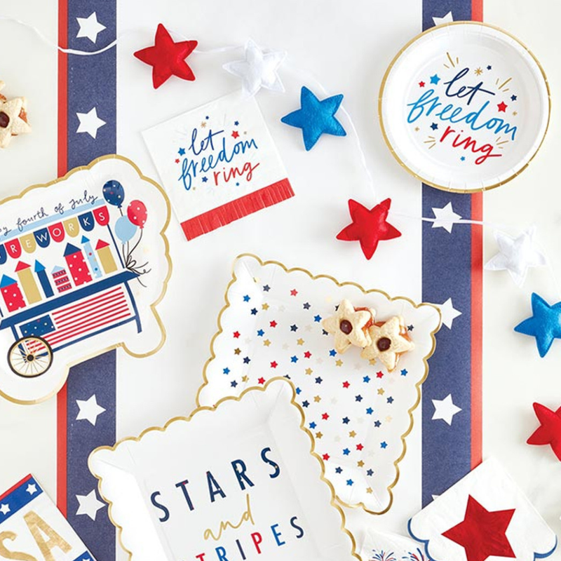 Patriotic Paper Table Runner