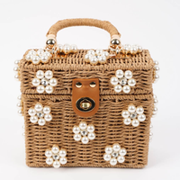 Wicker Daisy Bucket Handbag