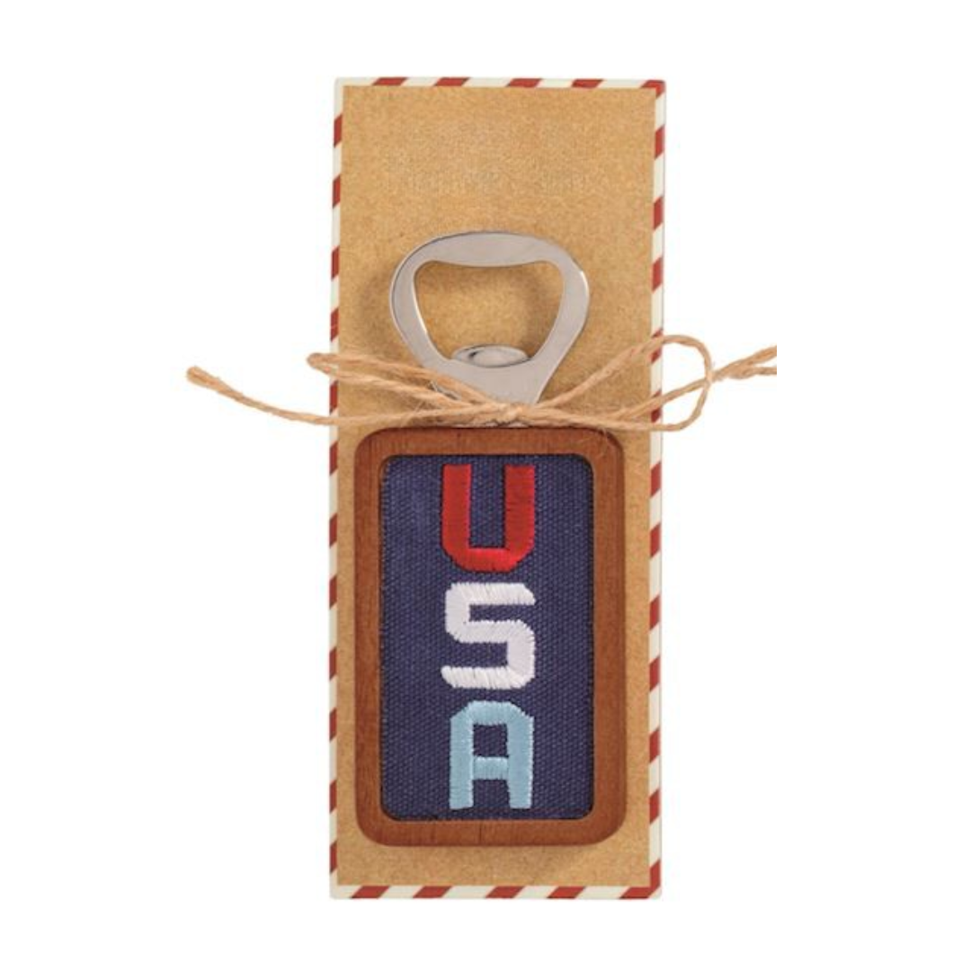 Embroidered America Bottle Opener