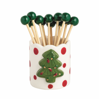 Scallop Xmas Toothpick Holder
