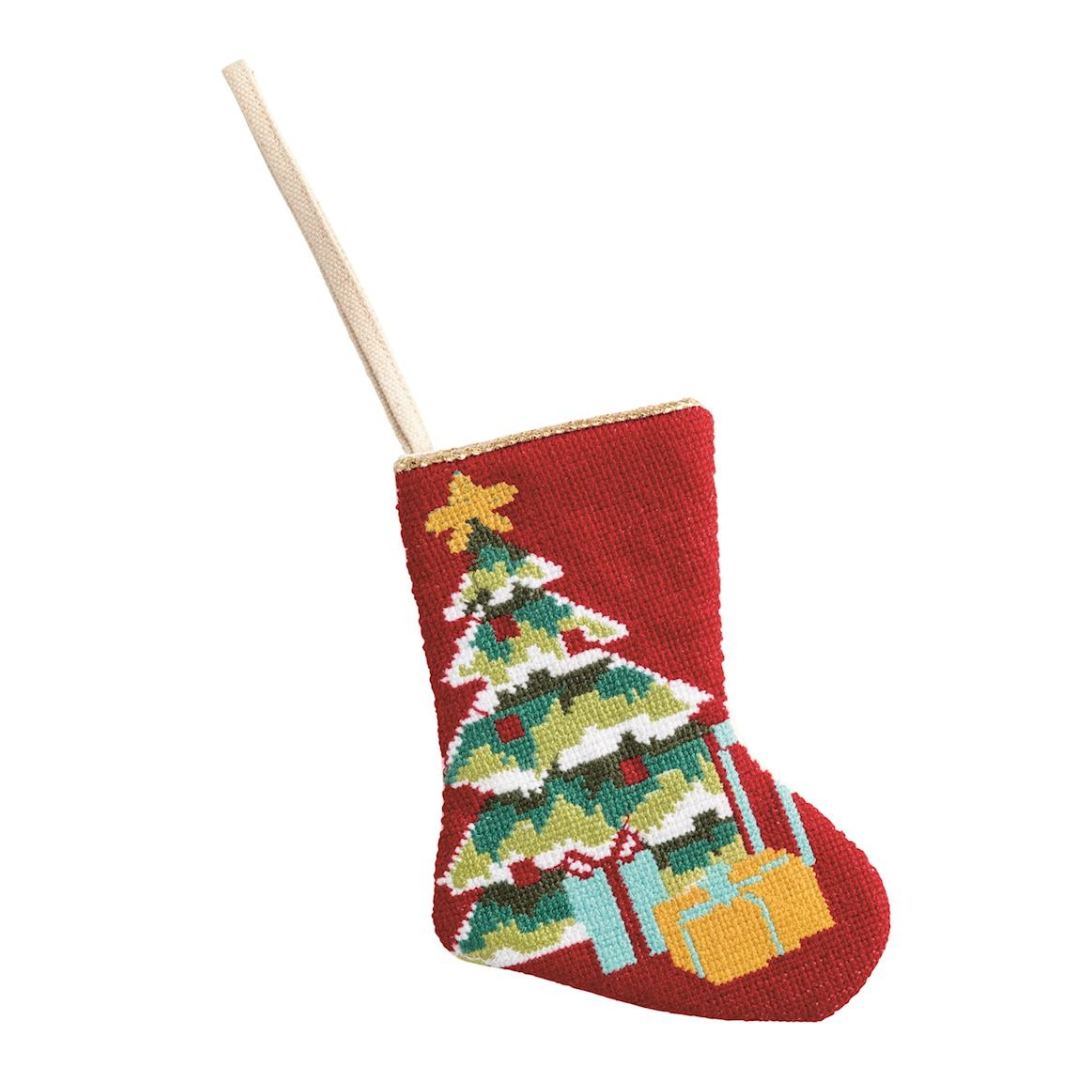 Mini Needlepoint Stocking