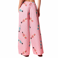 Large Bow Detail Xmas Pajama Pants