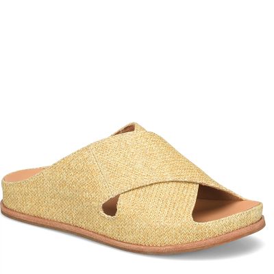 Tutsi Cross Band Sandal - Natural Raffia