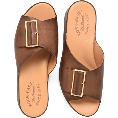 York Slide-On Sandal - Brown Terra