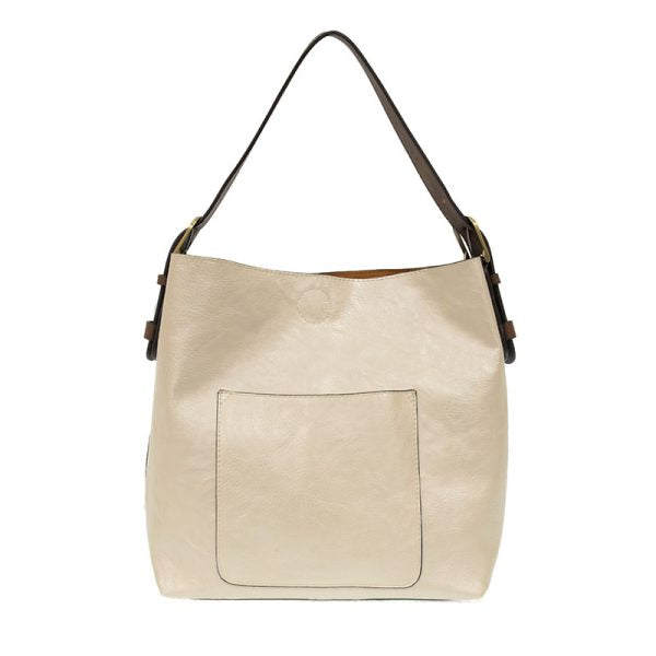 Classic Hobo Handbag with Coffee Handle