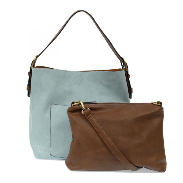 Classic Hobo Handbag with Coffee Handle