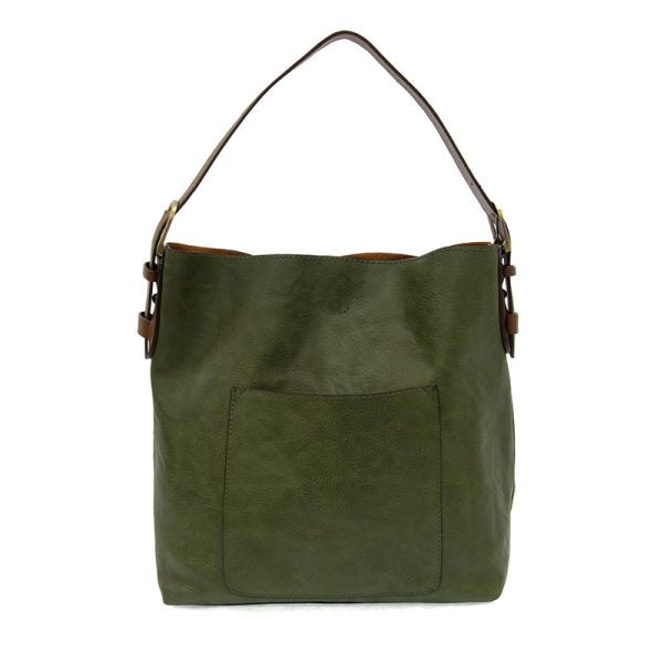 Classic Hobo Handbag with Coffee Handle