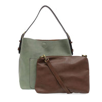Classic Hobo Handbag with Coffee Handle
